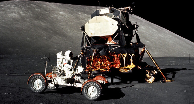 Who drove the Americans off the Moon?